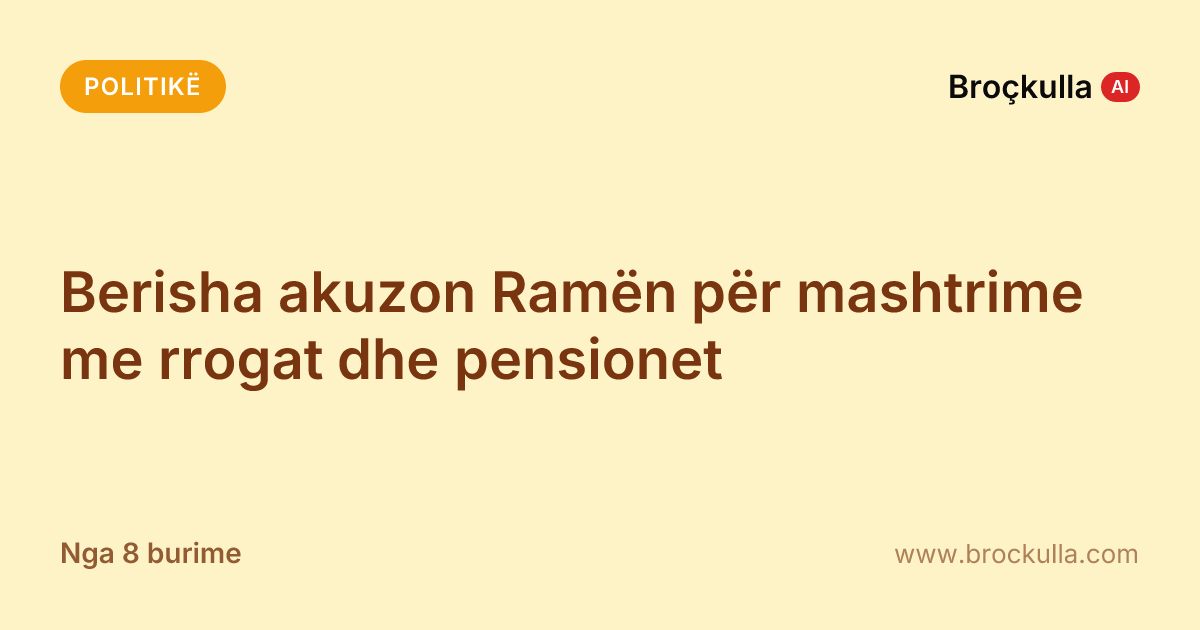 Berisha akuzon Ramën për mashtrime me rrogat dhe pensionet