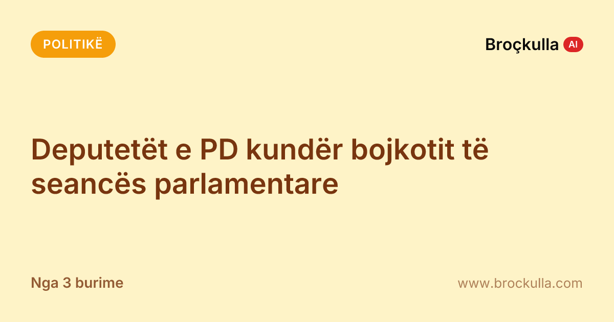 Deputetët e PD kundër bojkotit të seancës parlamentare