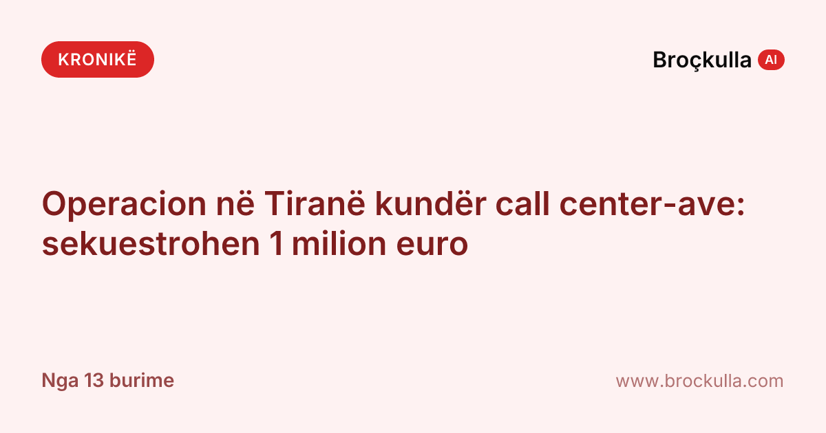 Operacion në Tiranë kundër call center-ave: sekuestrohen 1 milion euro