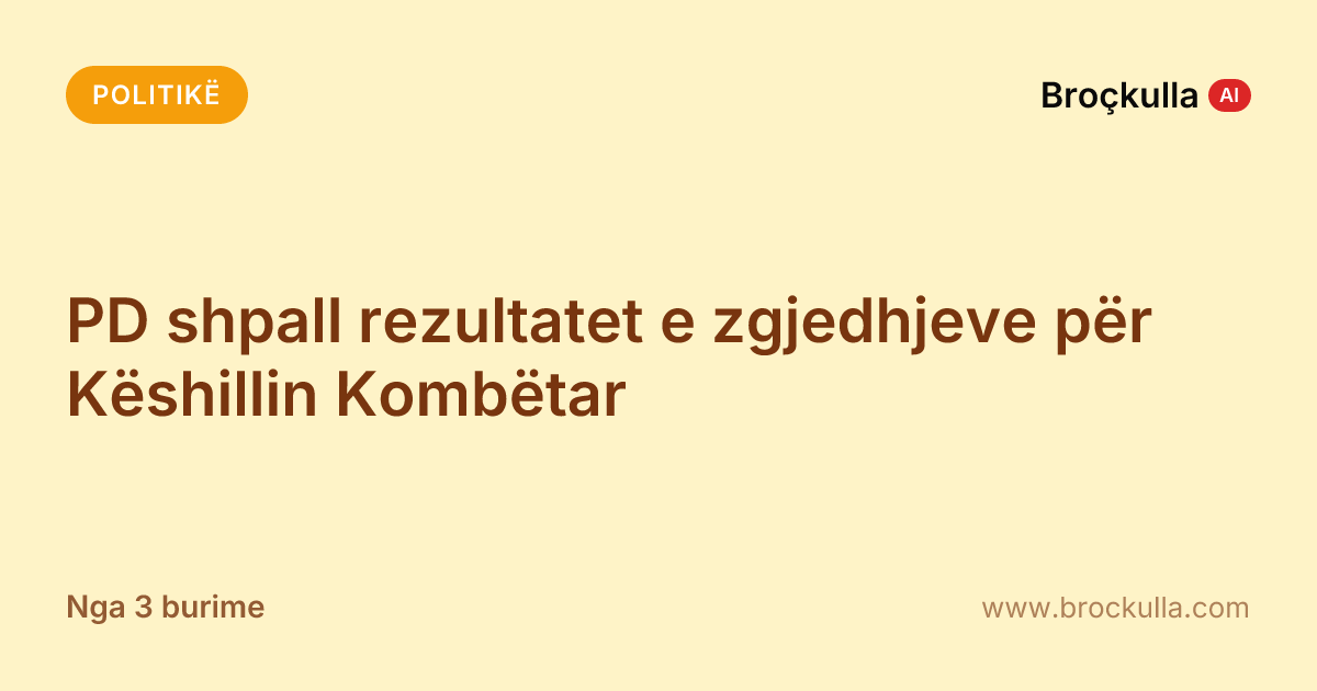 PD shpall rezultatet e zgjedhjeve për Këshillin Kombëtar
