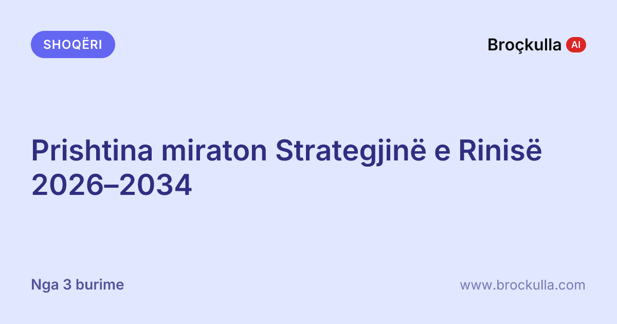 Prishtina miraton Strategjinë e Rinisë 2026–2034