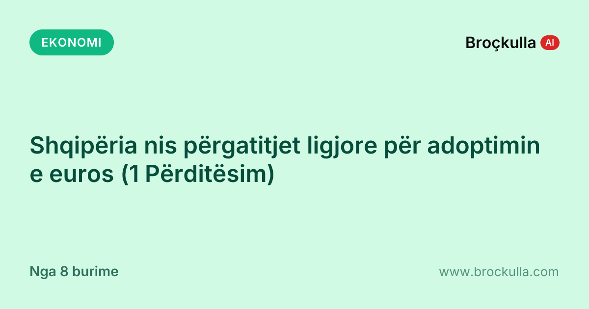 Shqipëria nis përgatitjet ligjore për adoptimin e euros (1 Përditësim)